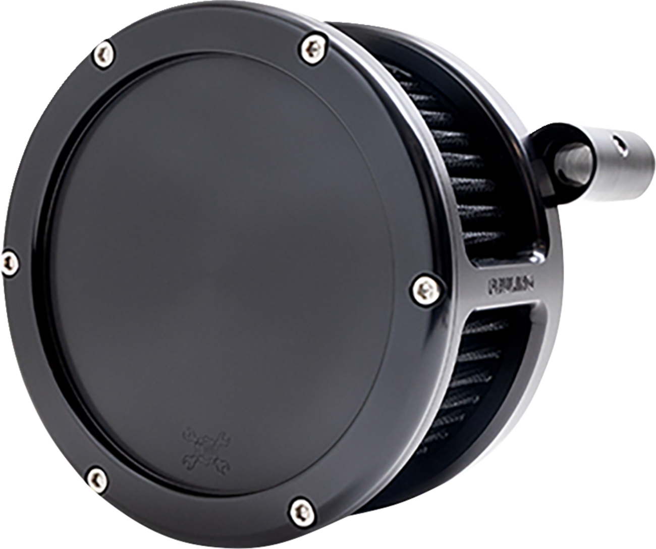 AIR CLEANER BA SOLID COVER BLACK/BLACK 08-16 TOUR TBW