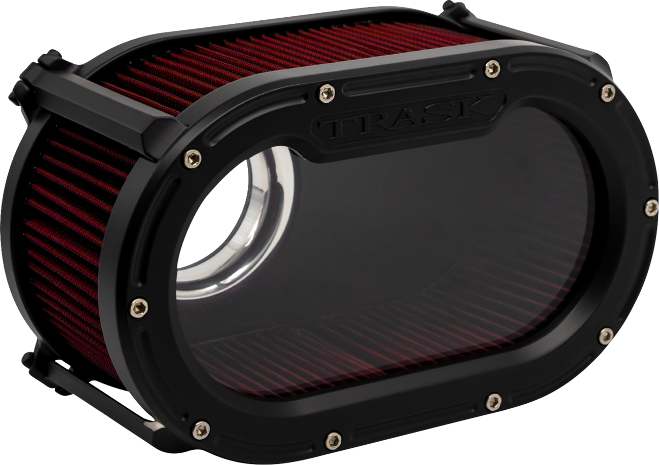 TRASK BIG PAPI HIGH-FLOW AIR CLEANER FLAT BLACK