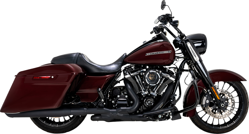 MUFFLERS TWIN SLASH ROUND BLACK TOURING