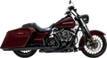 MUFFLERS TWIN SLASH ROUND BLACK TOURING