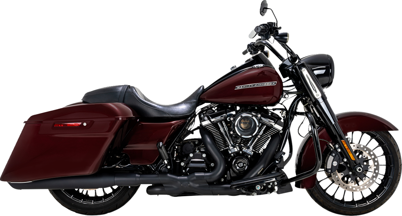 MUFFLERS TWIN SLASH ROUND BLACK TOURING