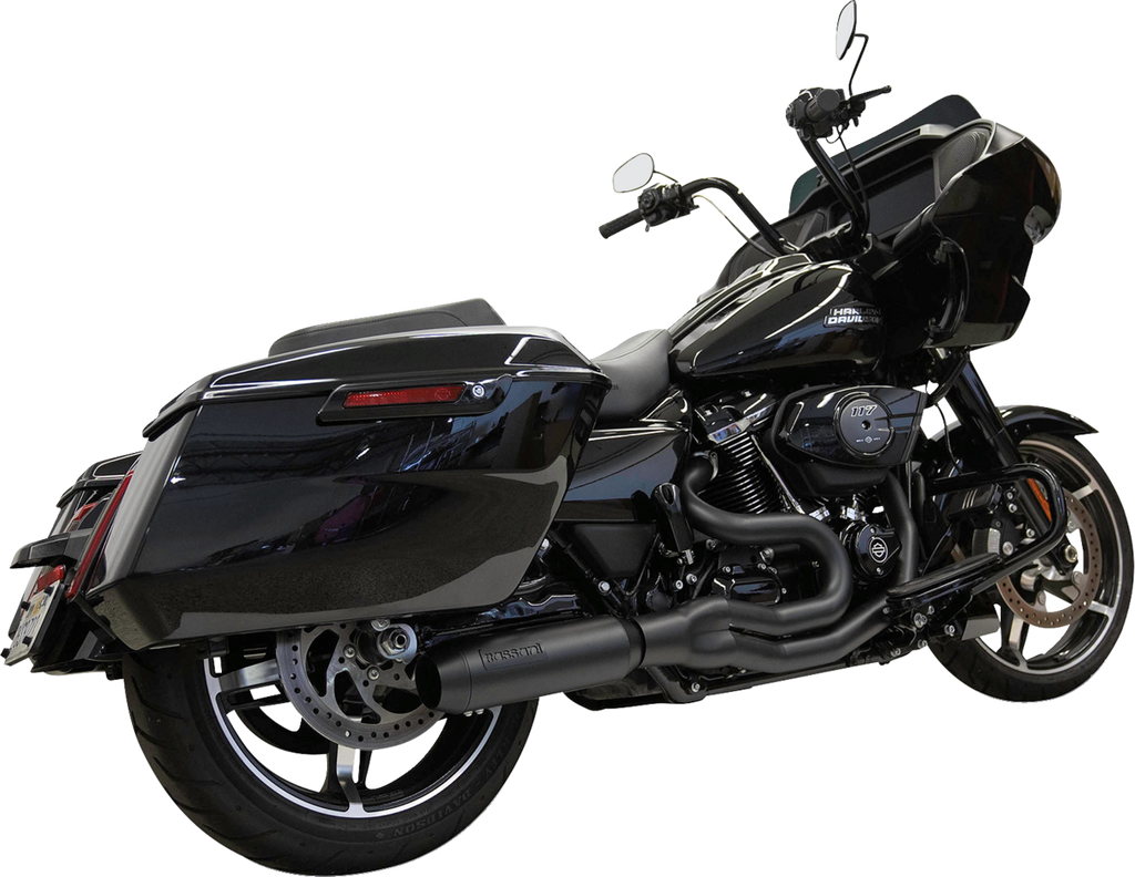 Exhaust SuperBike 2:1 mid Blk 4" Muffler M8 Touring