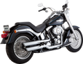 MUFFLERS 3" TWIN SLASH CHROME FATBOY DEUCE