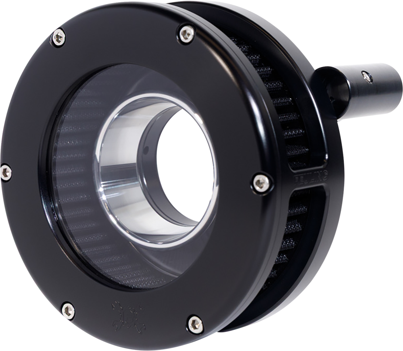 AIR CLEANER BA SLIM CLEAR COVER BLACK/BLACK 08-16 TOURING