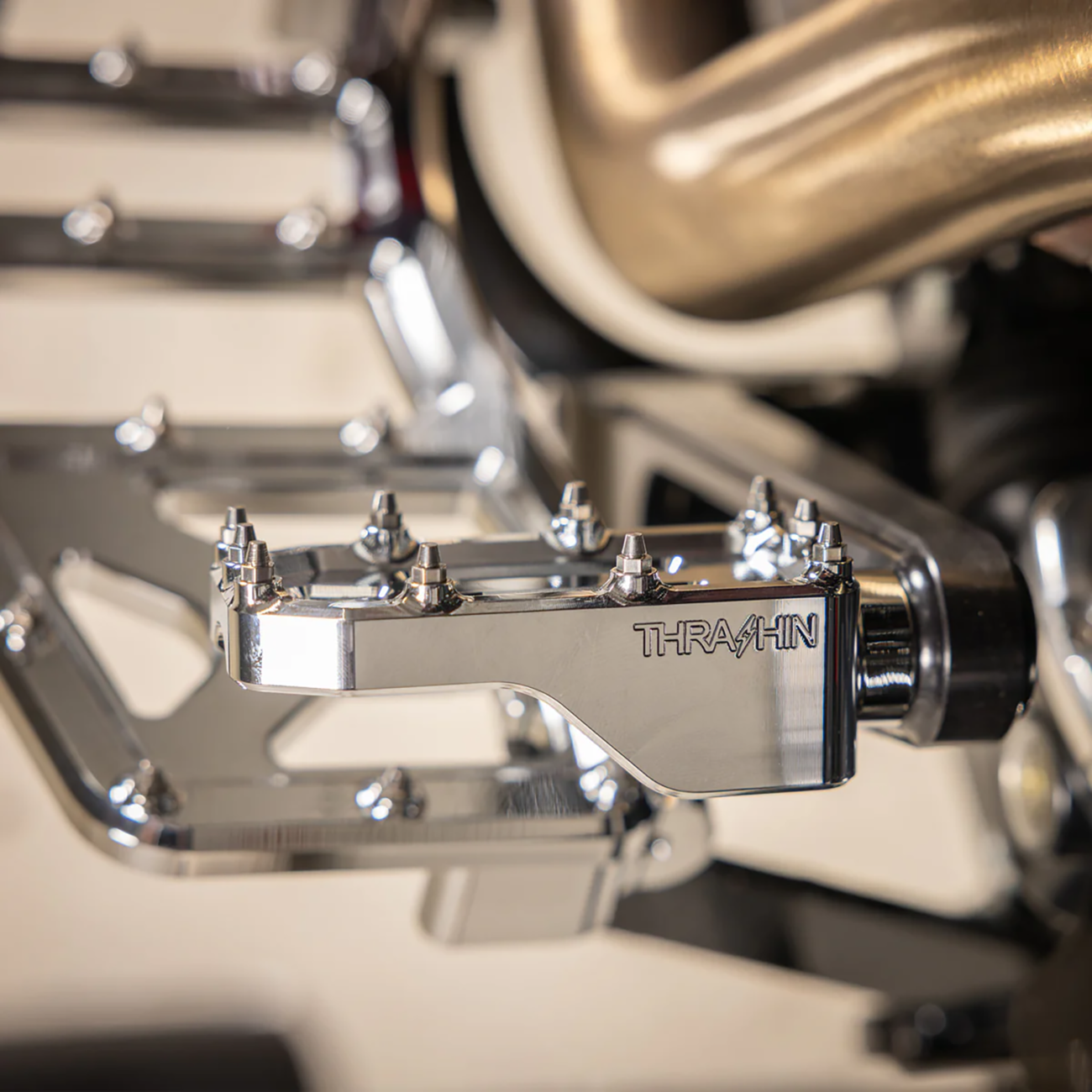 PEDAL BRAKE AGGRESSOR TOURING CHROME