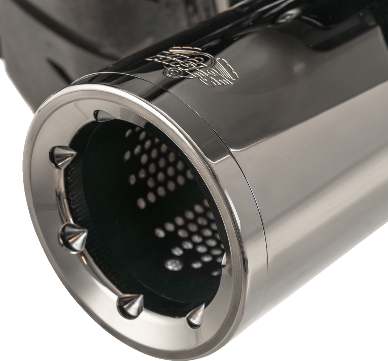 MUFFLERS HI-OUTPUT DARK CHROME 4.5"