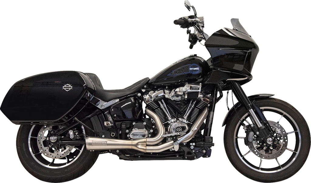 EXHAUST SHORT RIPPER 2:1 W/MEGAPHONE STAINLESS M8 SOFTAIL