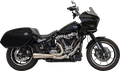 EXHAUST SHORT RIPPER 2:1 W/MEGAPHONE STAINLESS M8 SOFTAIL