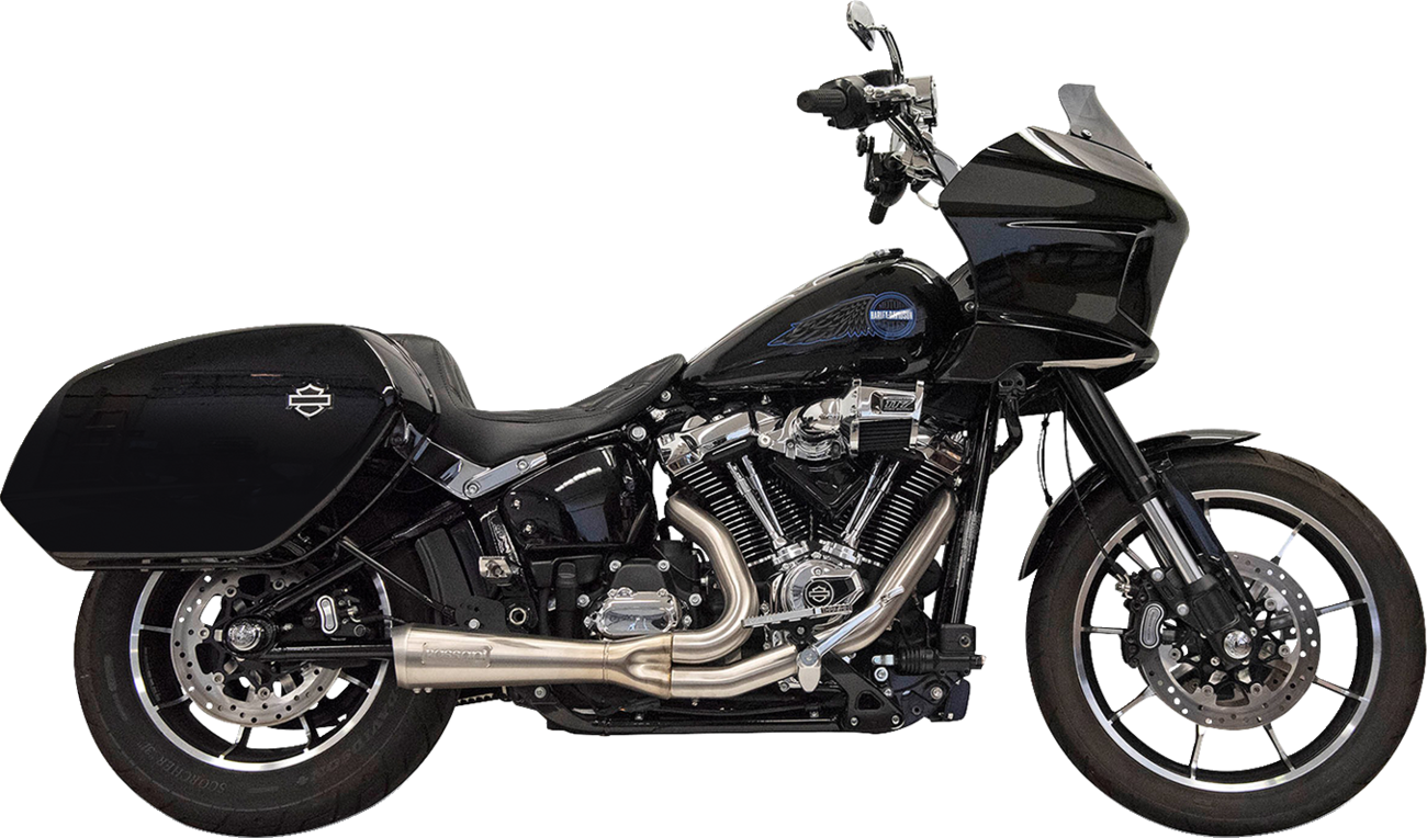 EXHAUST SHORT RIPPER 2:1 W/MEGAPHONE STAINLESS M8 SOFTAIL