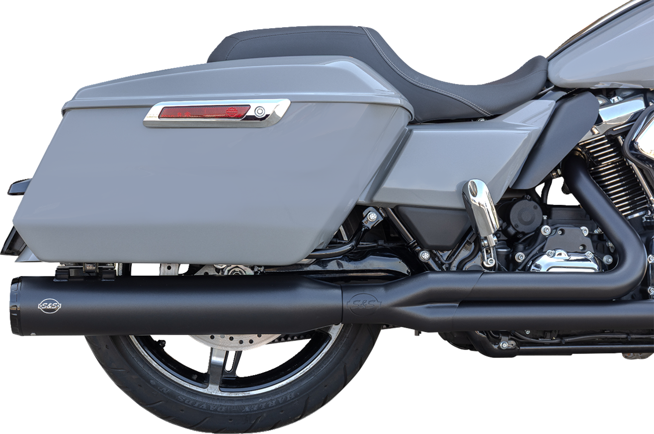 EXHAUST GNX RACE ONLY 2:1 BLACK M8 TOURING 2017-25