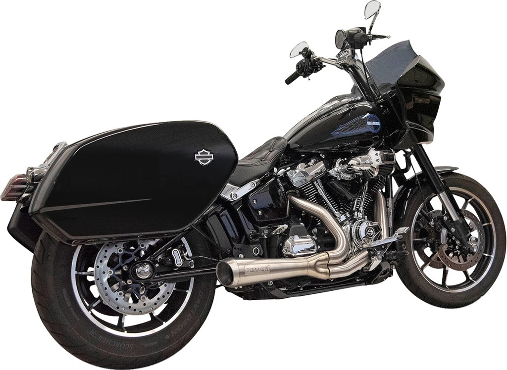 EXHAUST SHORT RIPPER 2:1 W/MEGAPHONE STAINLESS M8 SOFTAIL