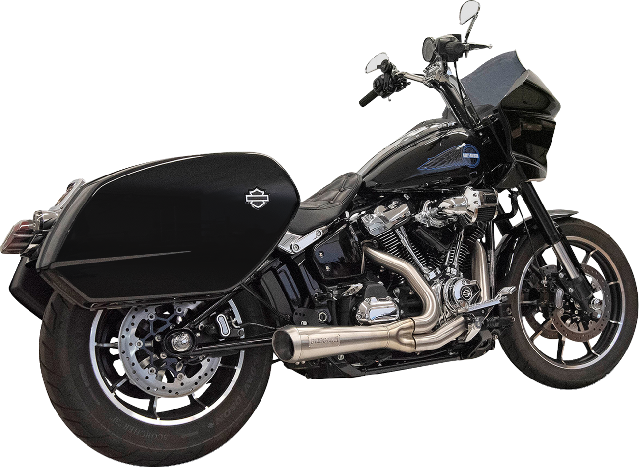 EXHAUST SHORT RIPPER 2:1 W/MEGAPHONE STAINLESS M8 SOFTAIL