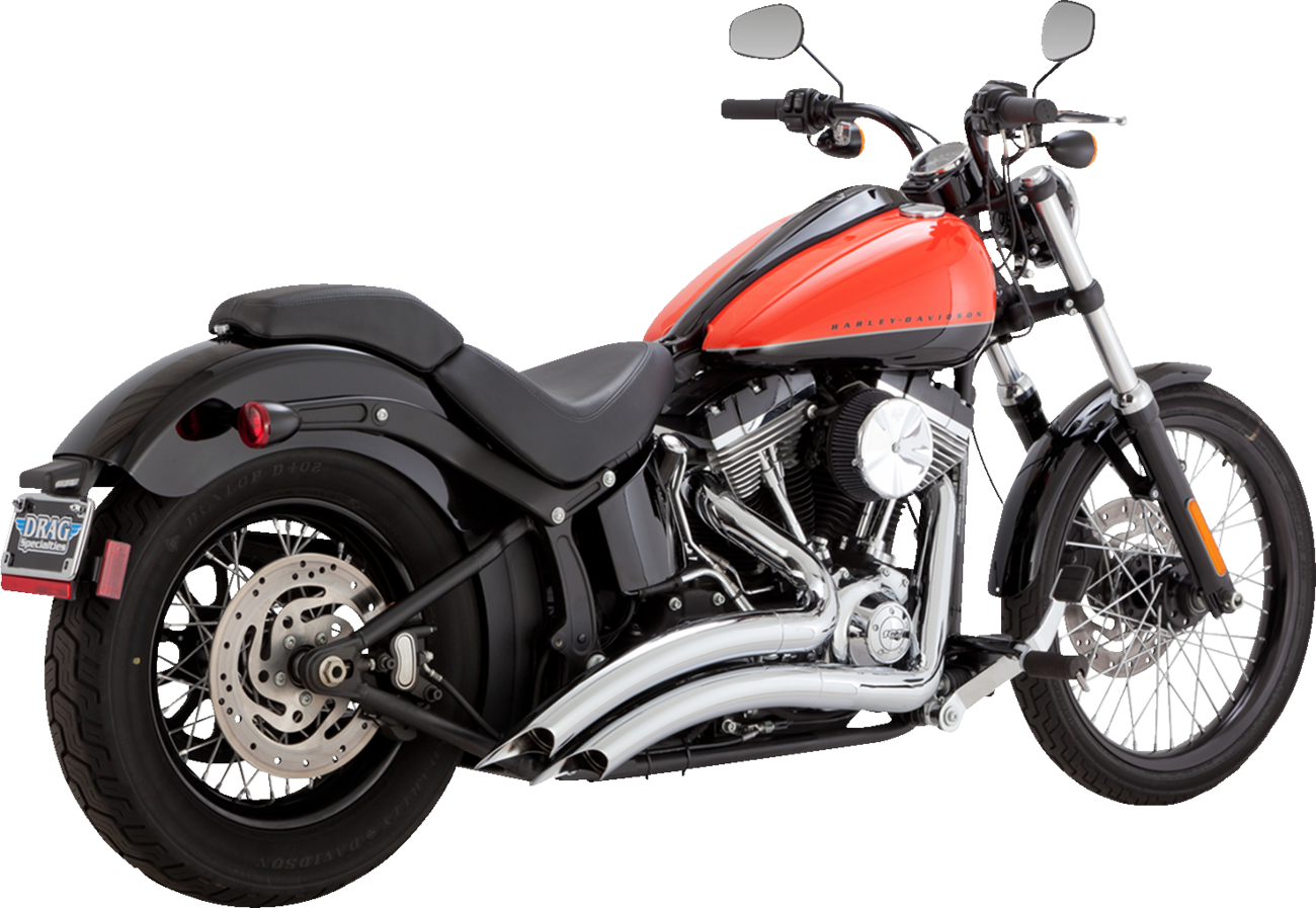 EXHAUST BIG RADIUS CHROME 86-09 SOFTAIL