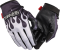 GLOVE FLAME STEALTH LEATHER PALM GRAY LARGE