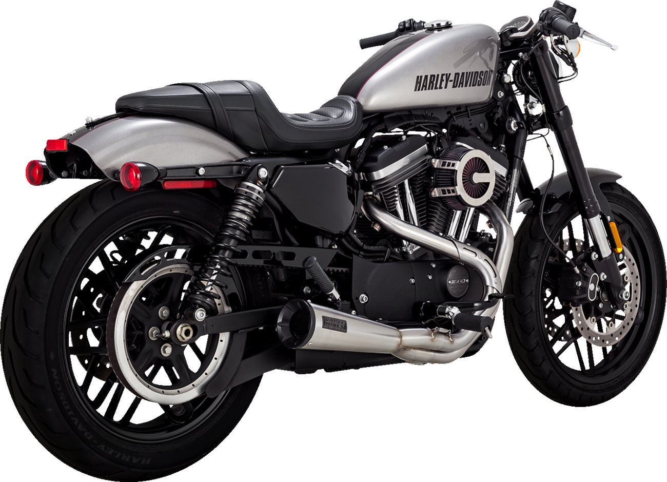 EXHAUST BRUSHED STAINLESS 2-1 UPSWEEP 04-13 XL