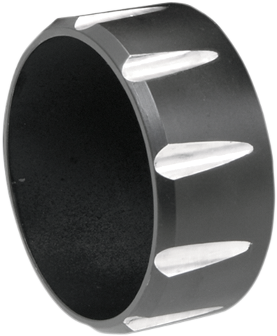ENDCAP 3" S/O FLUTED BLK