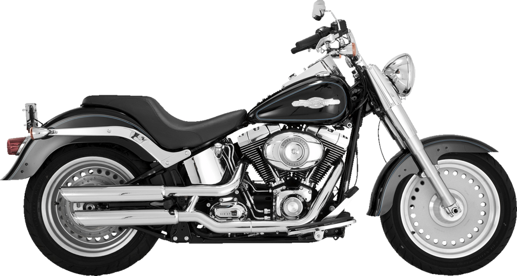 MUFFLERS 3" TWIN SLASH CHROME FATBOY DEUCE
