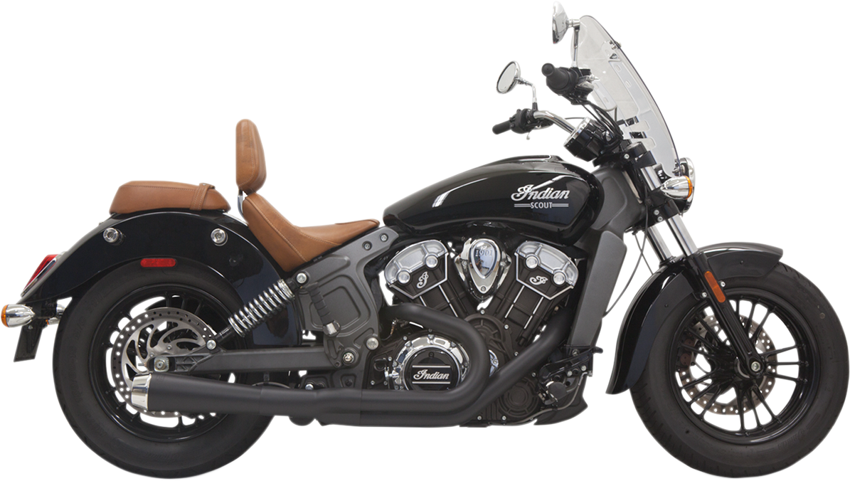 EXHAUST 2-1 SHRT SCOUT BK