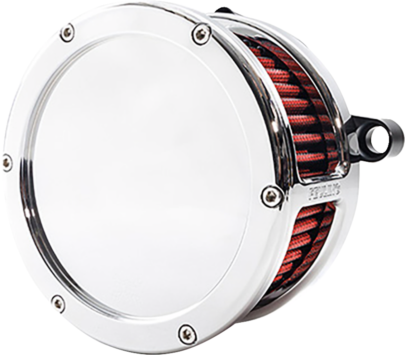 AIR CLEANER BA SOLID COVER CHROME/RED M8 VVT