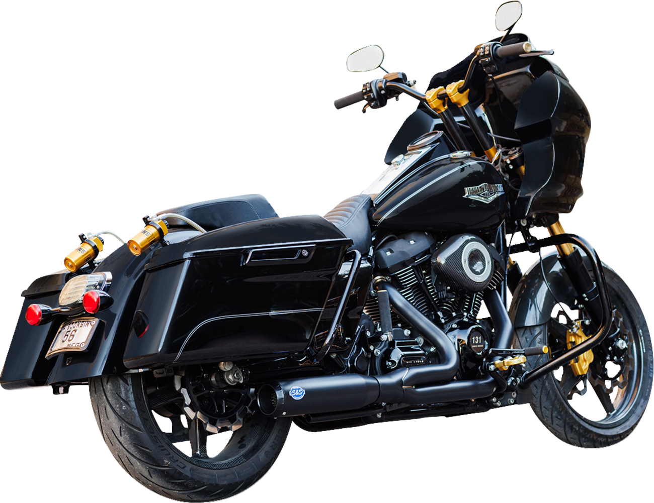 Exhaust 2:1 Qualifier 50 State Black M8 Touring 2017+