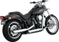 MUFFLERS 3" TWIN SLASH CHROME SOFTAIL