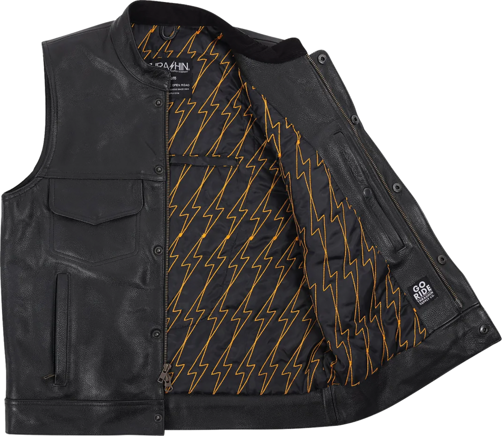 VEST MULHOLLAND LEATHER 2XL