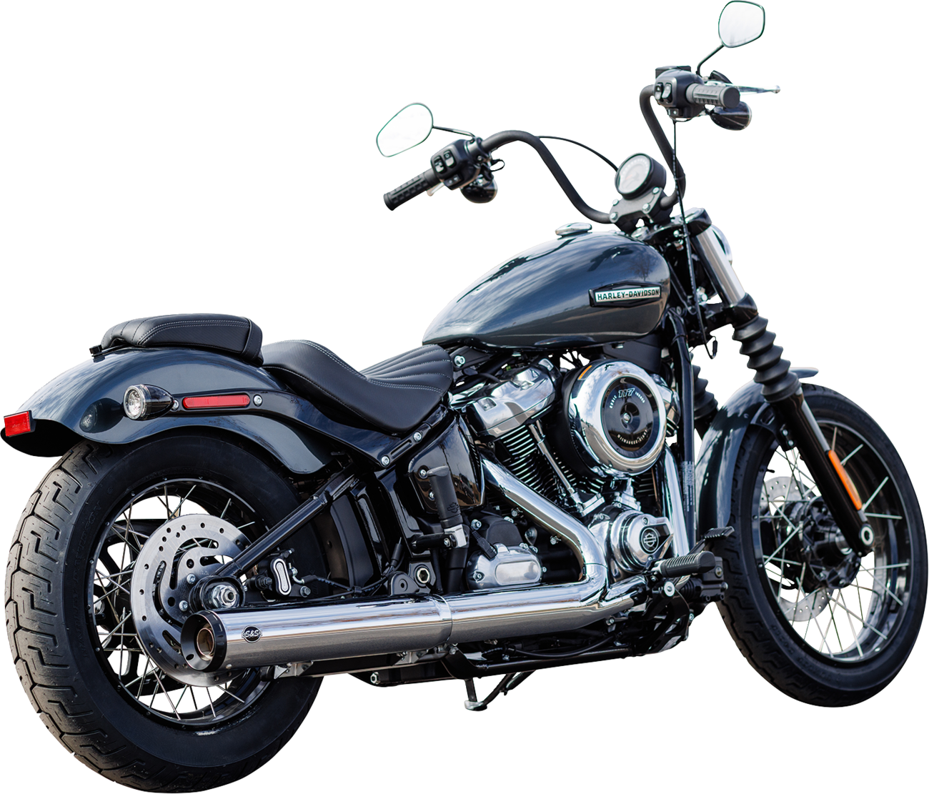 Muffler Slip-On Grand National 50 State 4"Chrome M8 Softail