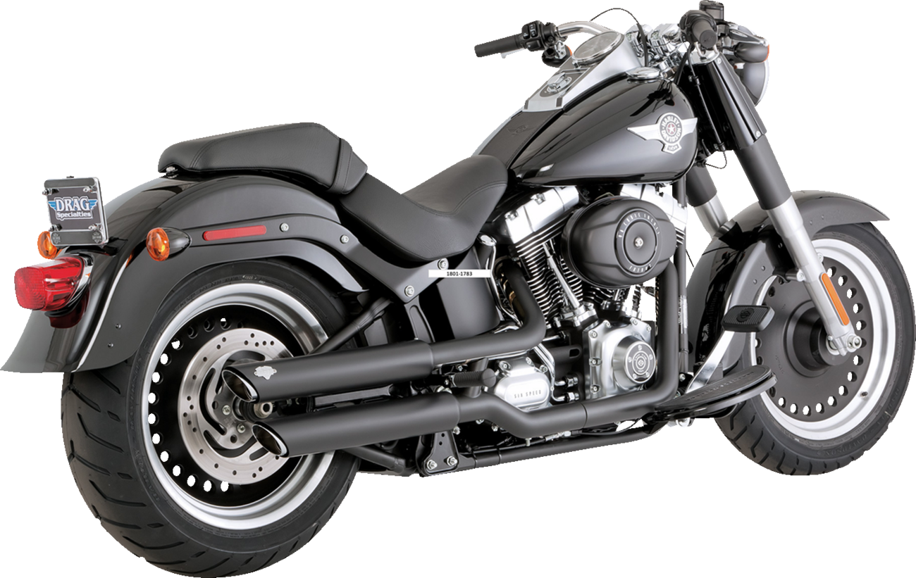 MUFFLERS 3" TWIN SLASH BLACK FATBOY DEUCE