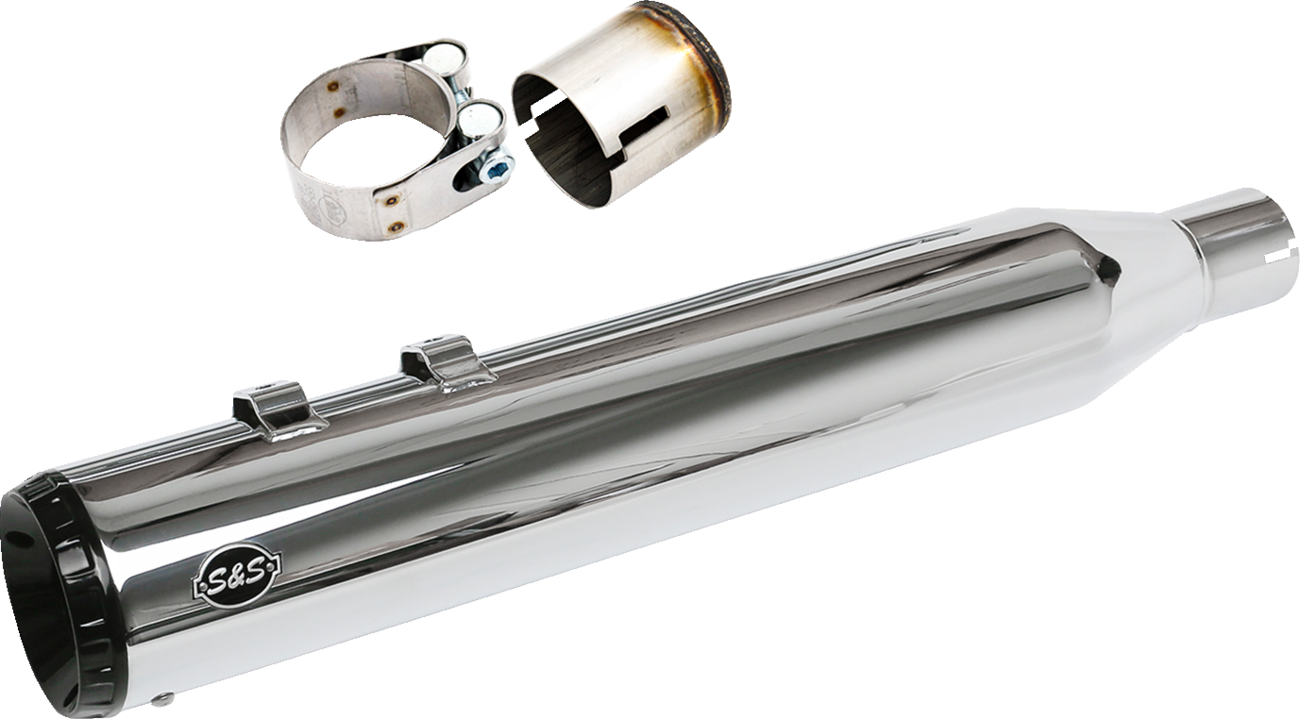 Muffler Swindler 2:1 Chrome 4.5" M8 Touring