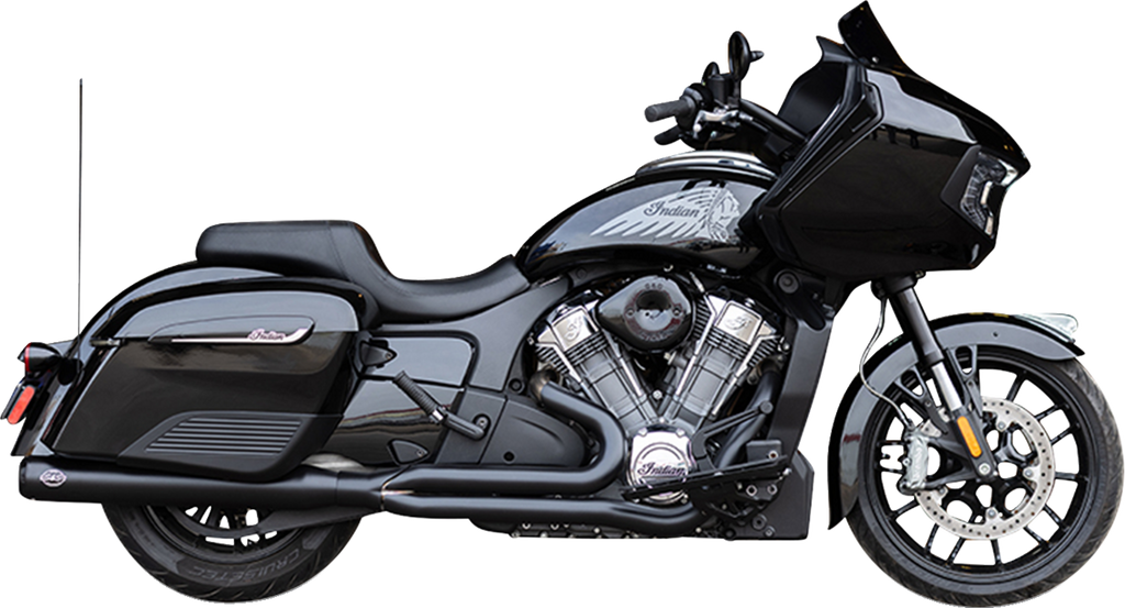 Exhaust Qualifier 2:1 Black 49 State Indian w/Powerplus