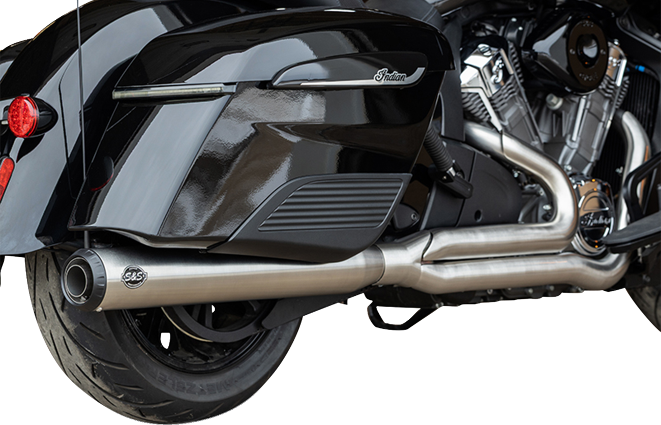 Exhaust Qualifier 2:1 Brushd SS RaceOnly Indian w/Powerplus