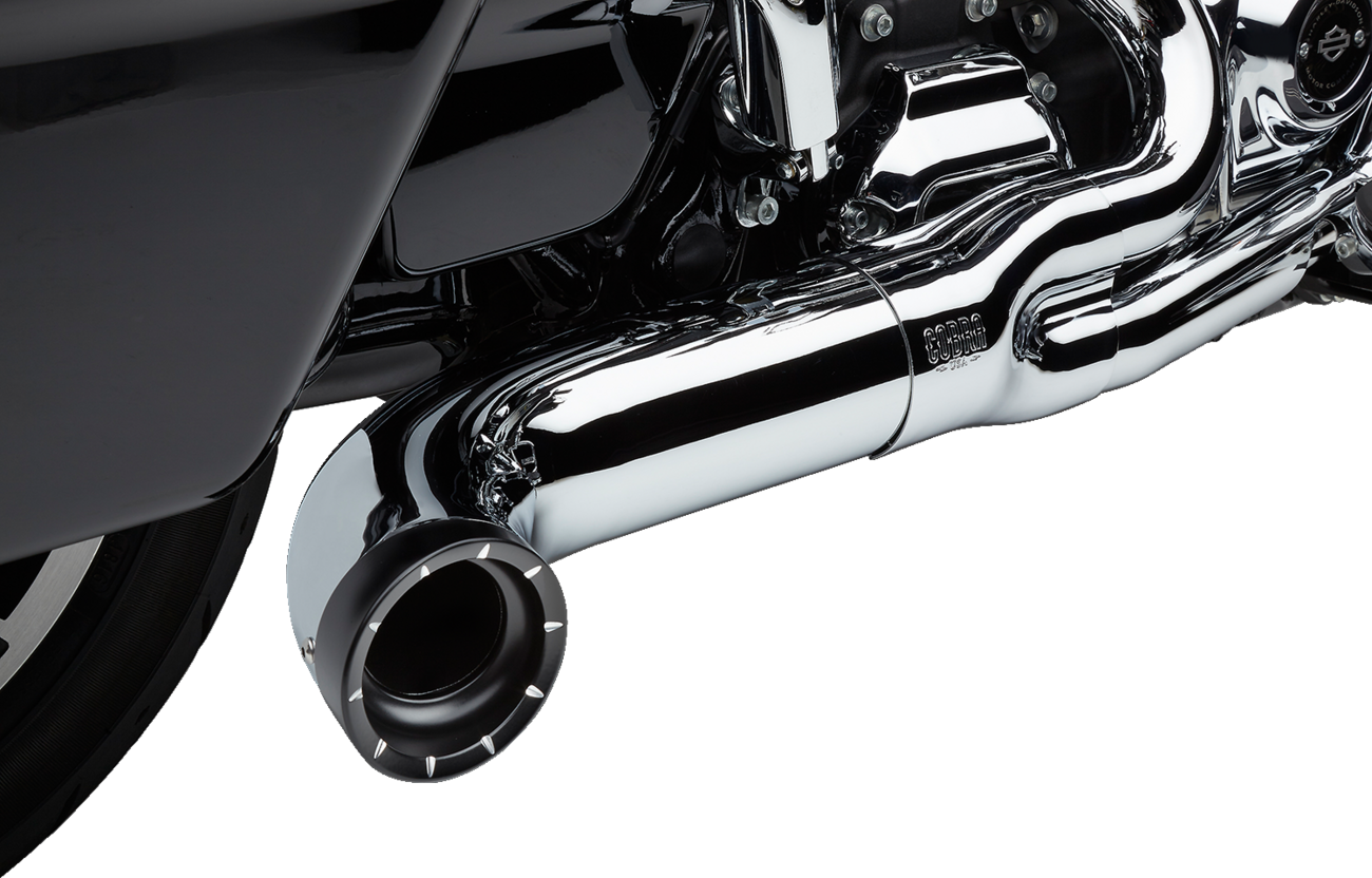 EXHAUST 2:1 W/TIP CHR FLH