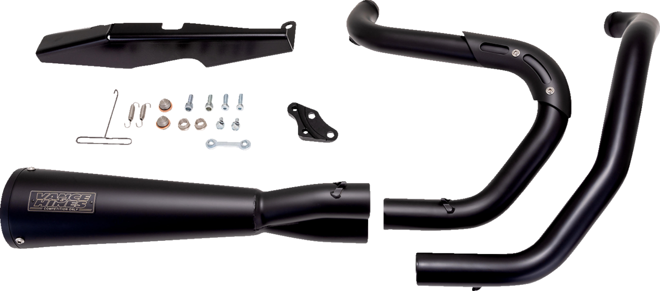 EXHAUST 2 INTO 1 STAINLESS UPSWEEP BLACK SPORTSTER