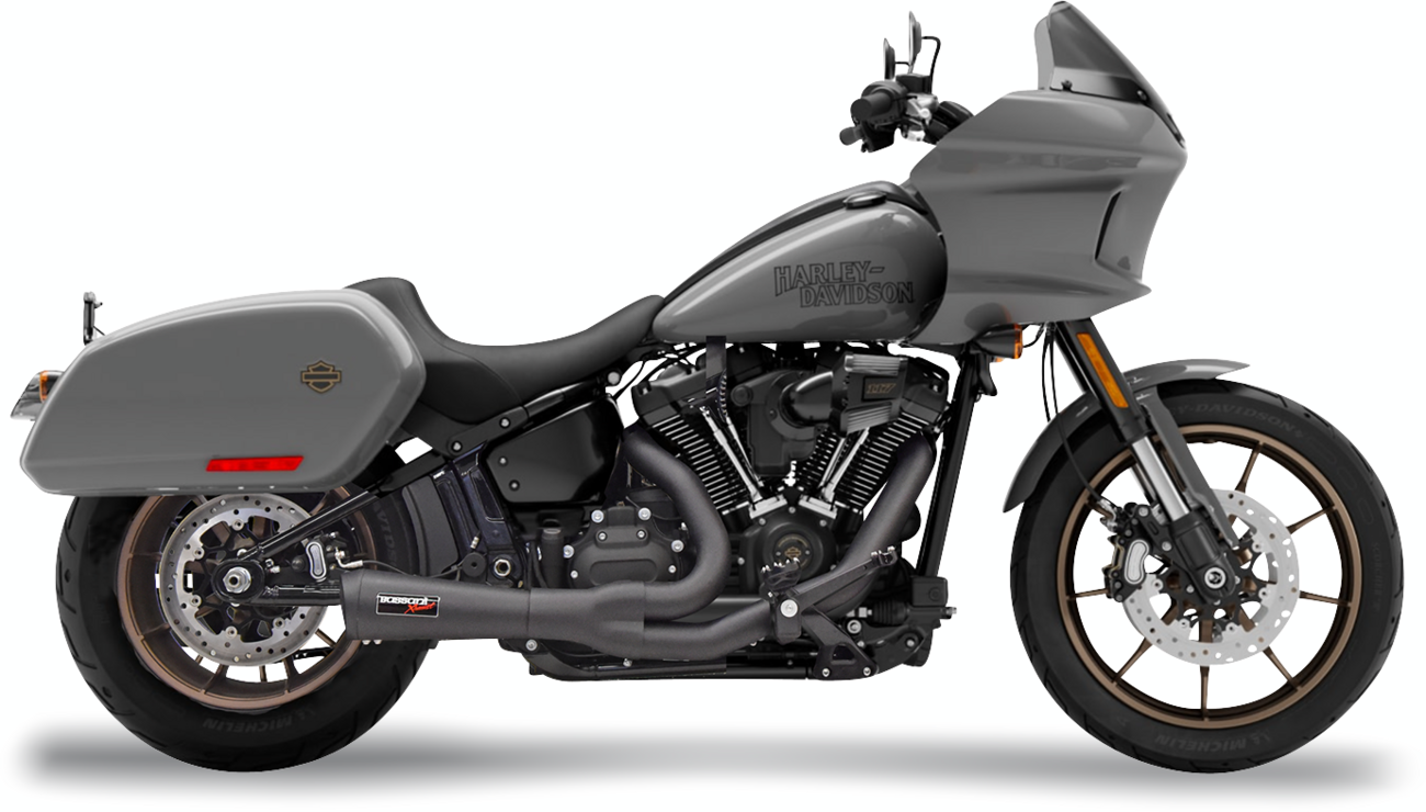 Exhaust 2:1 Road Rage 2 Ripper Short 49C Black M8 Softail