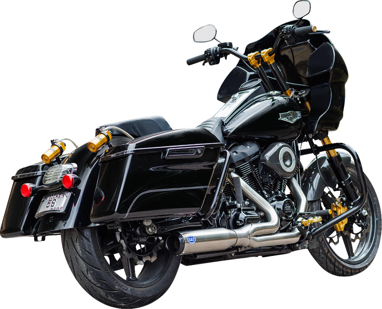 Exhaust 2:1 Qualifier 50 State Stainless M8 Touring 2017+