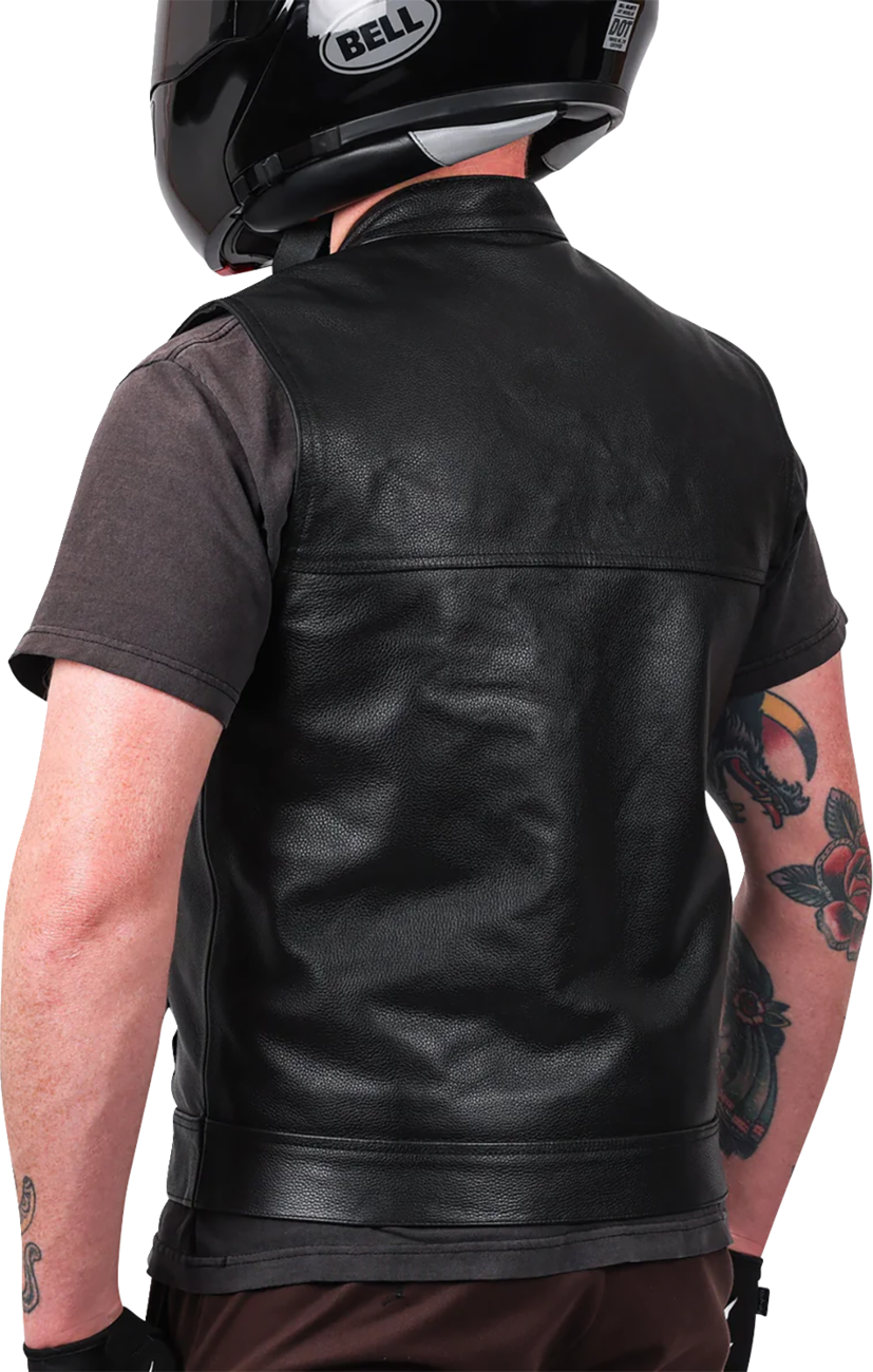 VEST MULHOLLAND LEATHER MEDIUM