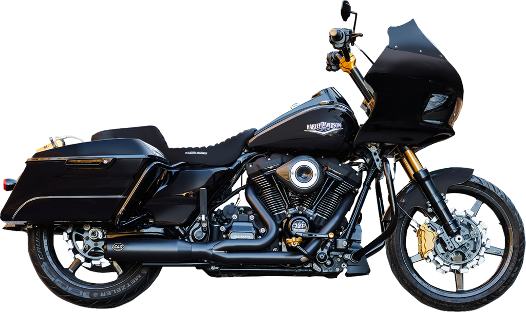 Exhaust 2:1 Qualifier Race Only Black M8 Touring 2017+