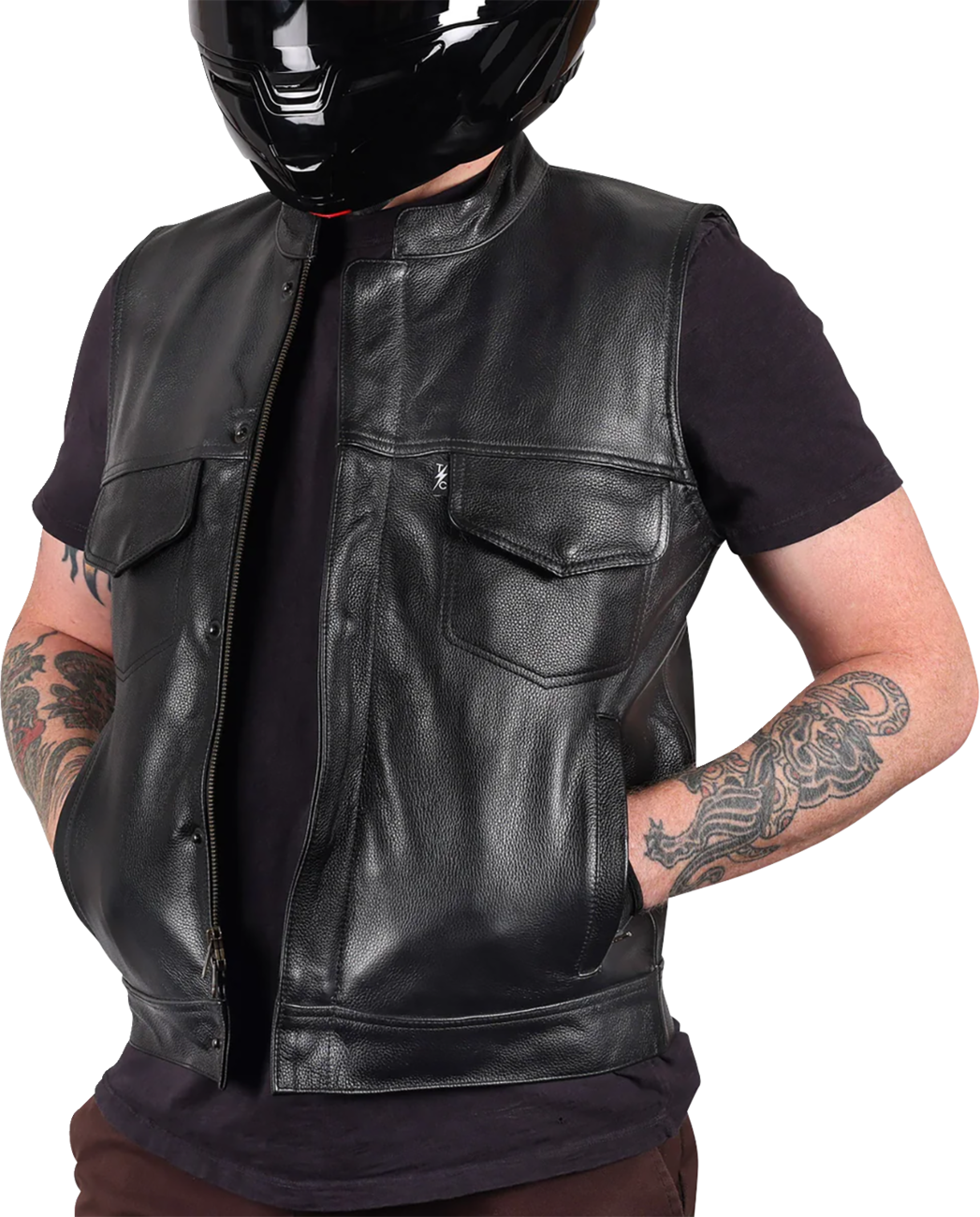 VEST MULHOLLAND LEATHER XL