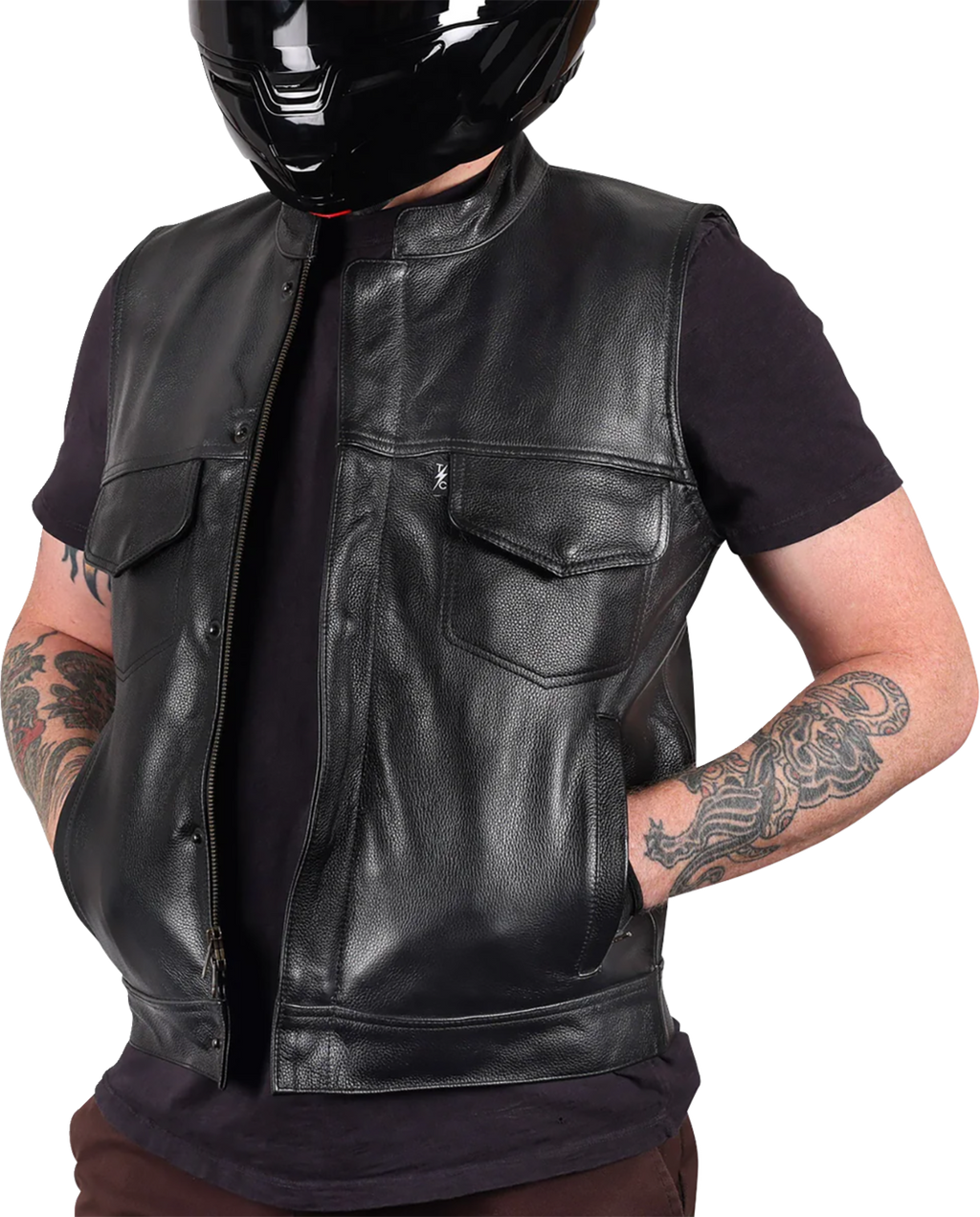 VEST MULHOLLAND LEATHER 2XL
