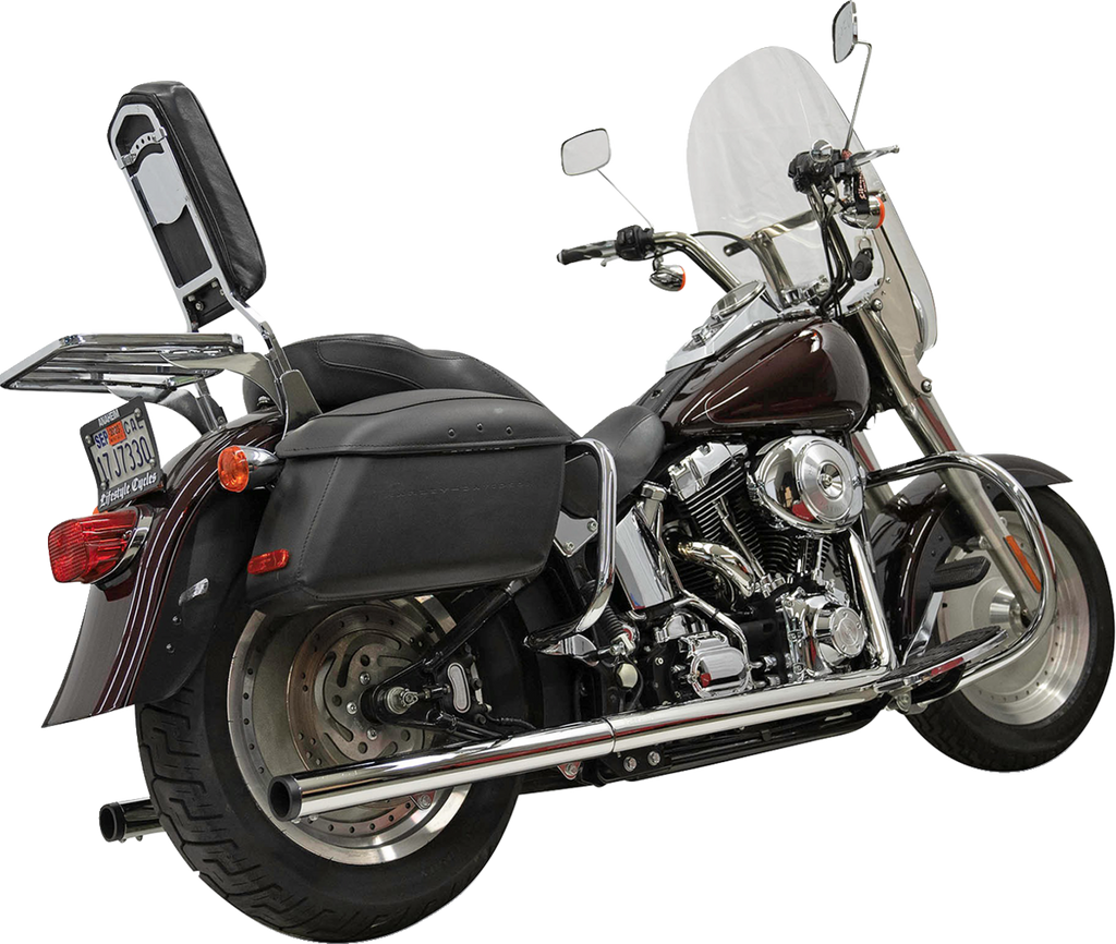 Exhaust Drag Pipe Duals Chrome Softails 86-2017