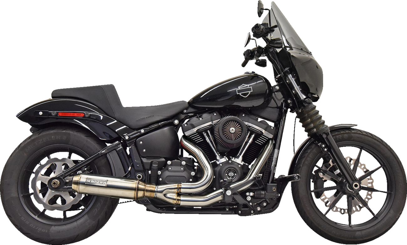 Exhaust 2:1 Super Bike SS with 4" Muffler M8 Softail 18-23