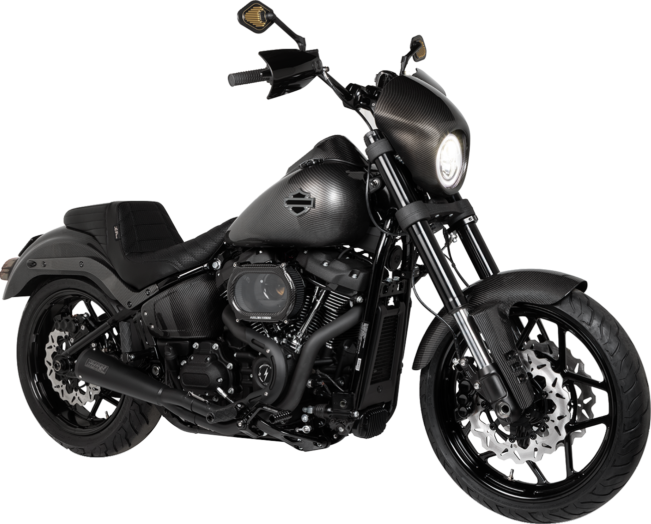 EXHAUST 2-1 SS BLK 18+ST