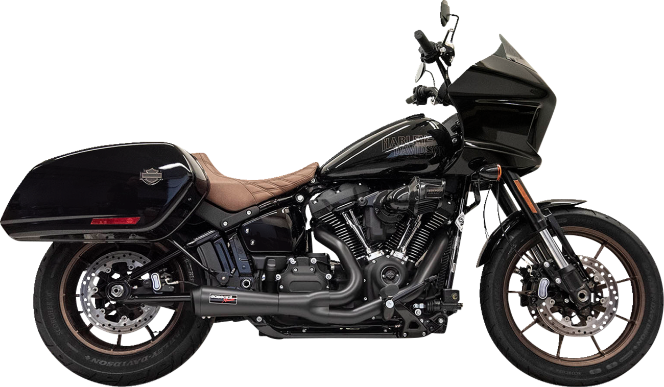 Exhaust 2:1 Road Rage 2 Ripper Short 49C Black M8 Softail