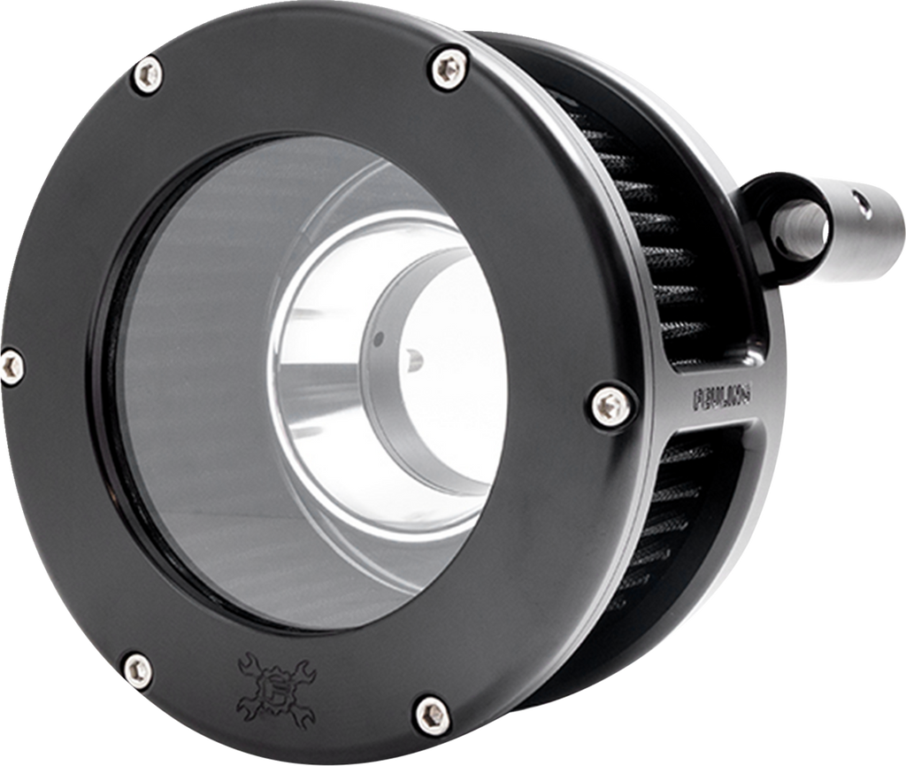 AIR CLEANER BA CLEAR COVER BLACK/BLACK 08-16 TOUR TBW