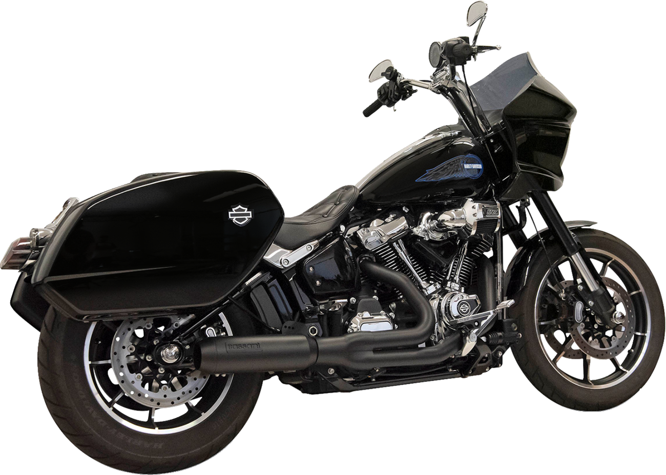 EXHAUST SUPERBIKE 2:1 BLACK 4" MUFFLER M8 SOFTAIL 2022-25