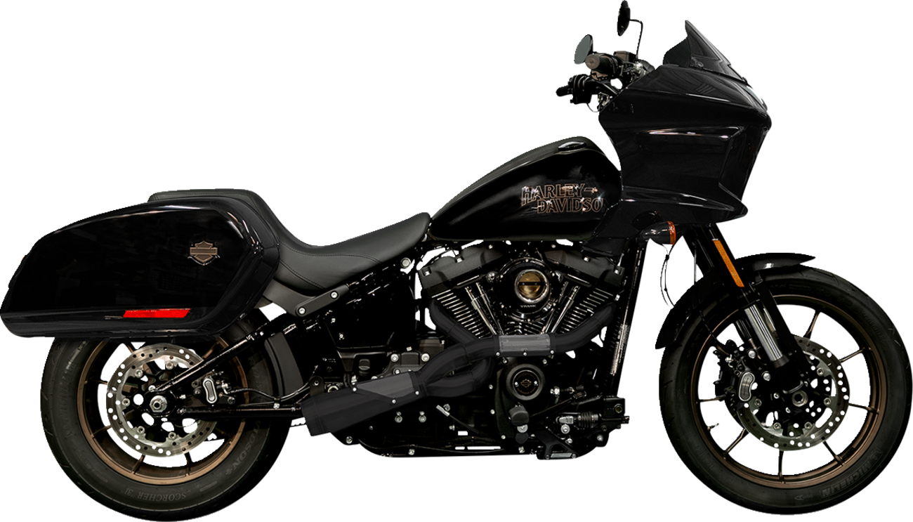 EXHAUST 2:1 BIG SEXY BLK 18-23 M8 SOFTAIL