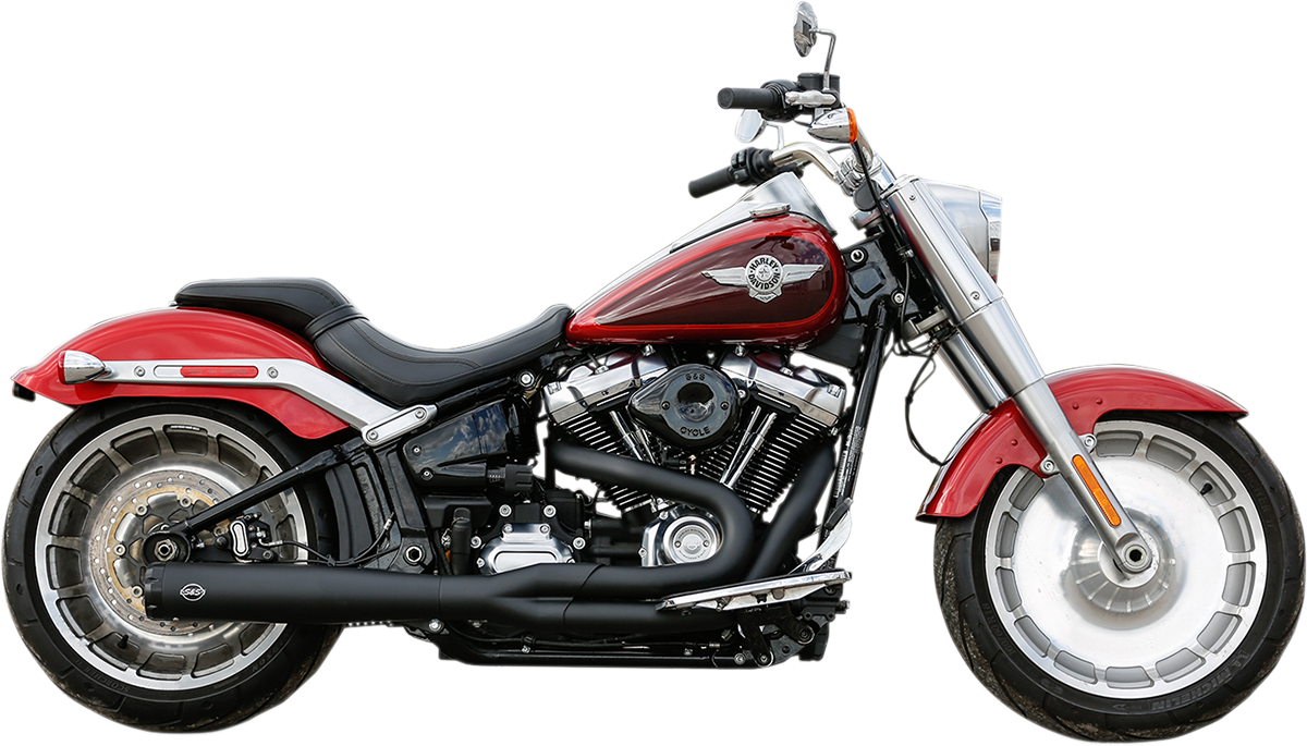 EXHAUST BLK 2-1 50ST M8ST