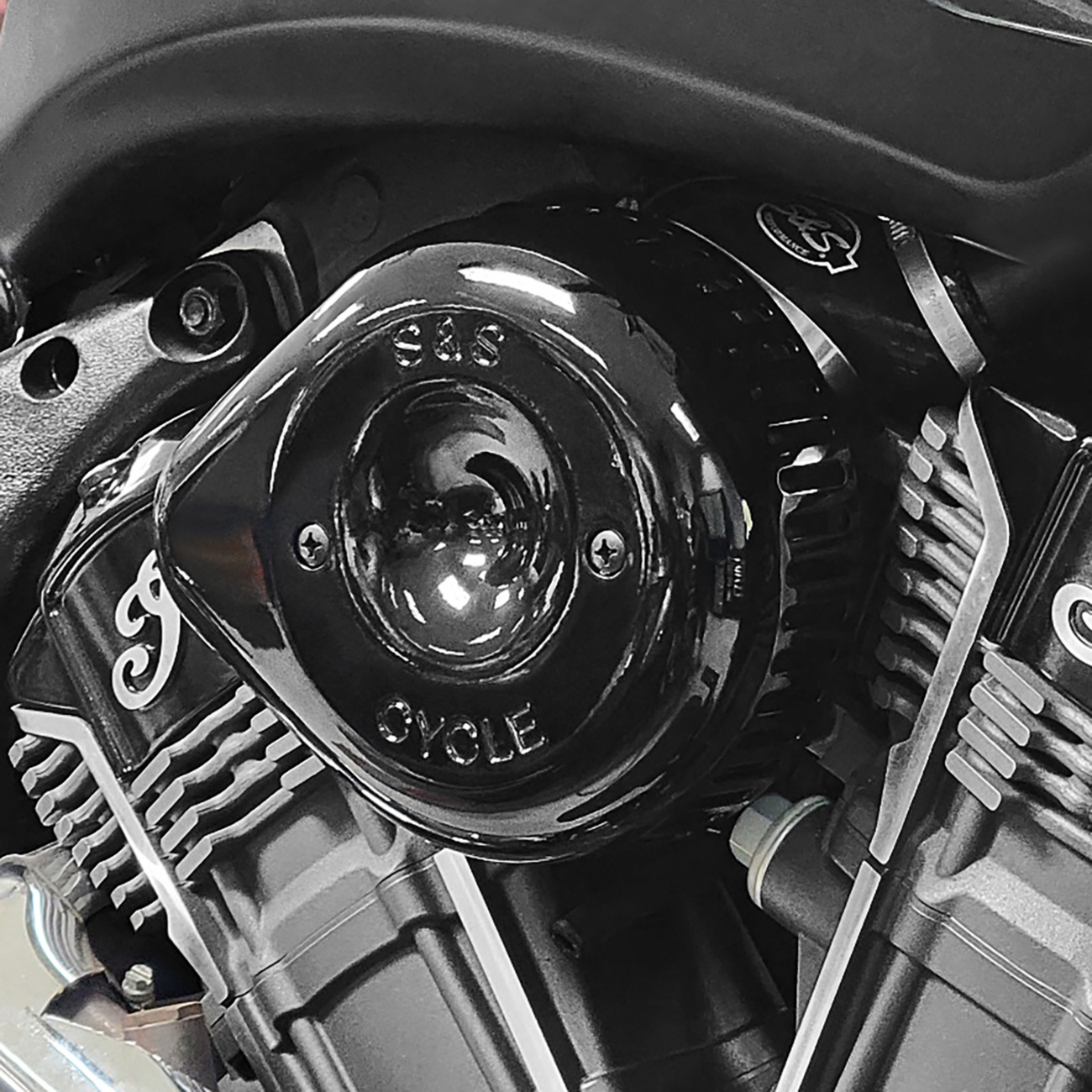 Air Cleaner Stealth Black Teardrop Cover Indian Challenger