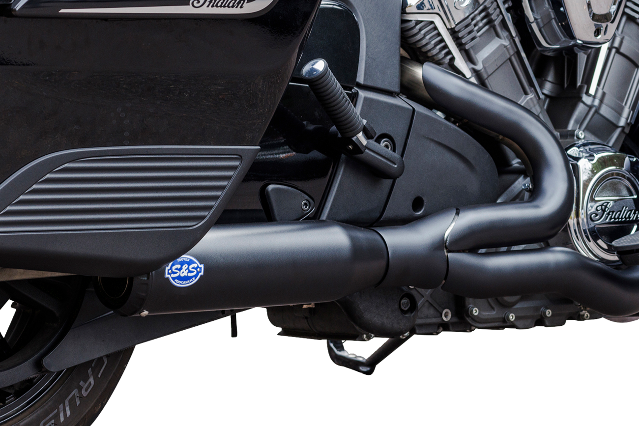Exhaust Qualifier 2:1 50 State Black Stainless Challenger