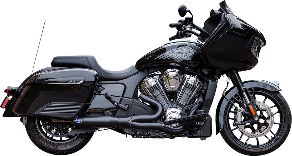 Exhaust Qualifier 2:1 Race Only Black Stainless Challenger